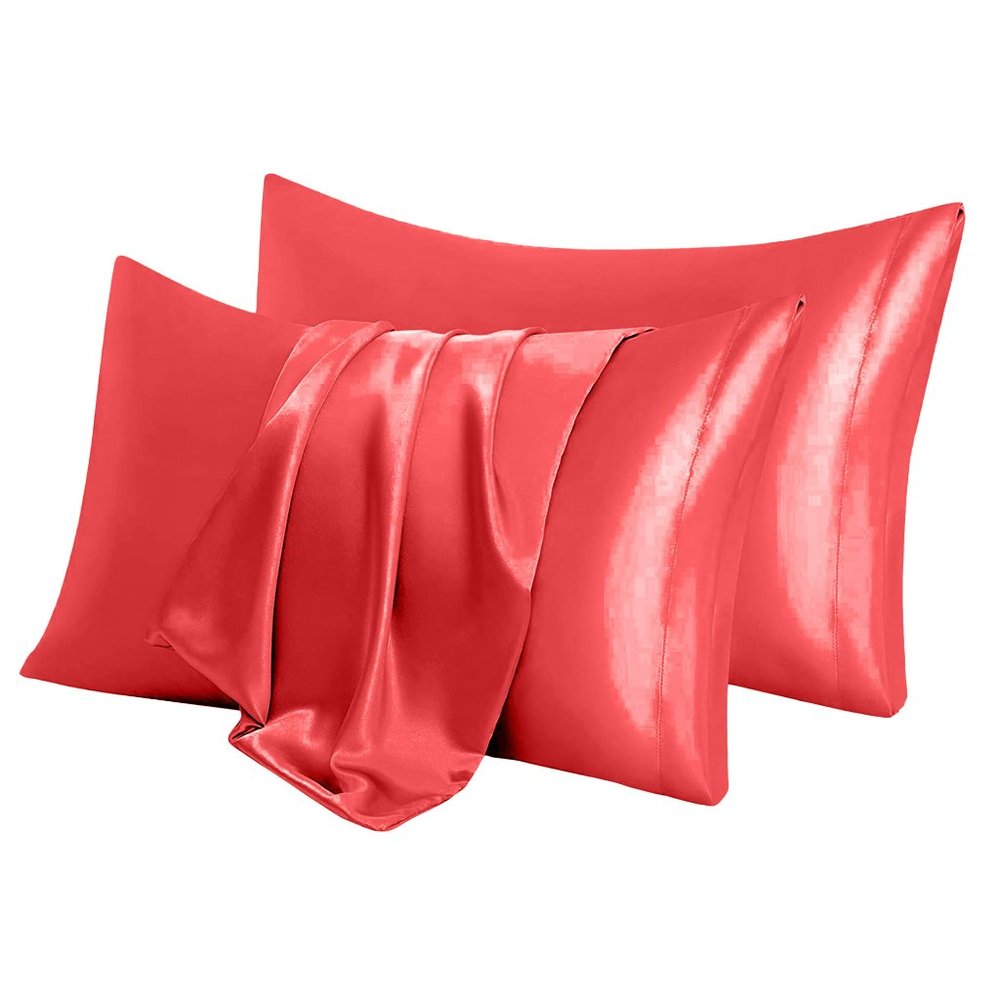 Oussum Satin Pillowcase for Hair and Skin Luxury Bedding Pillowcase Set of 2 - Picture 10 of 11